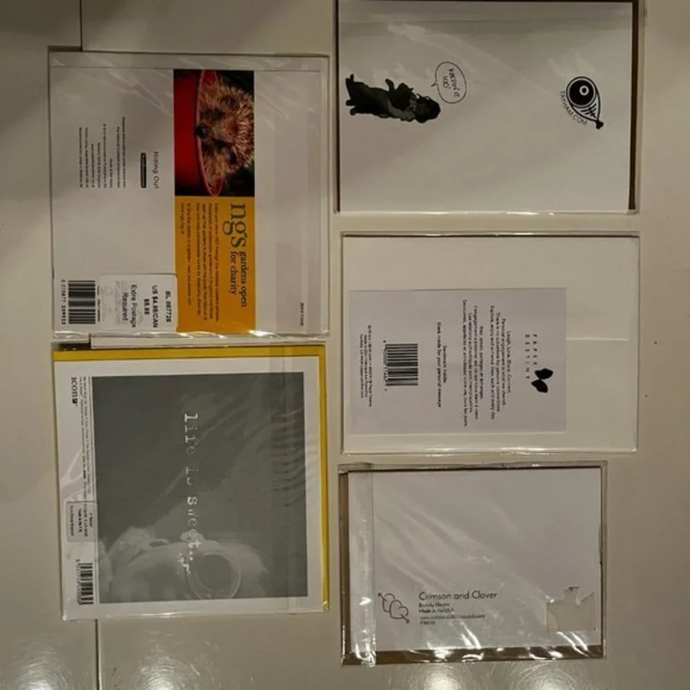 Friendship  Greeting Cards / Blank‎ / Encouragement (Bundle of 5 cards) (new)
